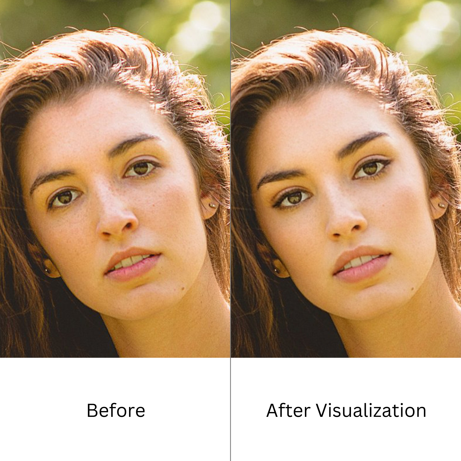 Plastic Surgery Visualization Before and After Photo - Premium Service